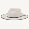 Avril Wool Felt Rancher Hat- Ivory/Tribal Band