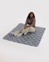 Baggu Puffy Picnic Blanket- Green Star Plaid