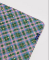 Baggu Puffy Picnic Blanket- Green Star Plaid