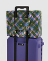 Baggu Small Cloud Carry-On | Green Star Plaid