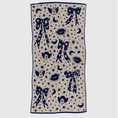 Baggu Bath/Beach Towel- Cherub Bows