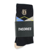 Theories Argyle Sock- Black/Lavender