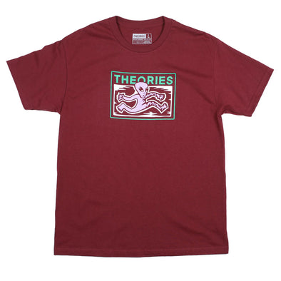 Theories Enigma Tee- Burgundy