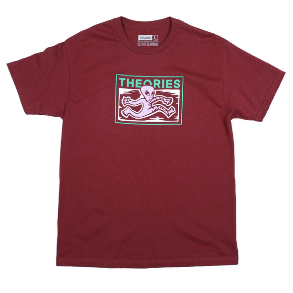 Theories Enigma Tee- Burgundy