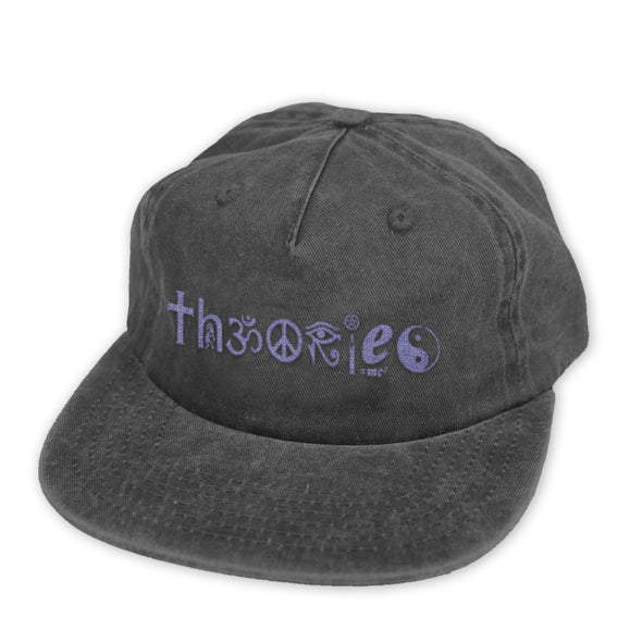 Coexist Snapback Denim Hat- Washed Black