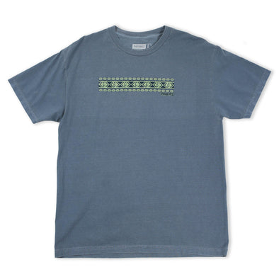 Easter Island Vacation Garment Dyed Tee- Blue Slate