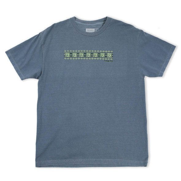 Easter Island Vacation Garment Dyed Tee- Blue Slate