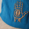 Hand of Theories Strapback Denim Hat- Blue/Brown