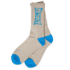 Punchout Sock- Cream/Blue