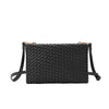 Daisy Recycled Vegan Crossbody Bag- Black