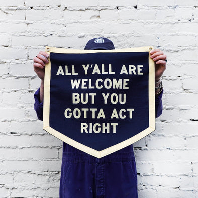 All Y'all Are Welcome Camp Flag•Tate Farms X Oxford Pennant