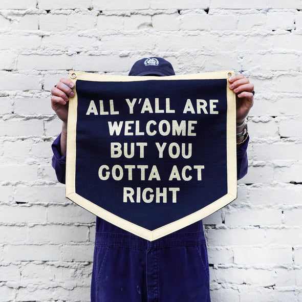 All Y'all Are Welcome Camp Flag•Tate Farms X Oxford Pennant