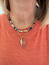 Asier Aventurine GF Fish Necklace