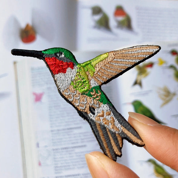Bird Collective Patch- Ruby-Throated Hummingbird