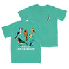 Backyard Birds Tee- Green
