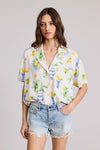 Bali Printed Button Down S/S Blouse