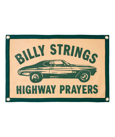Highway Prayers-Billy Strings Camp Flag