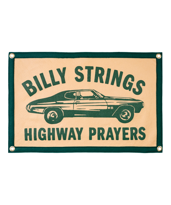Highway Prayers-Billy Strings Camp Flag
