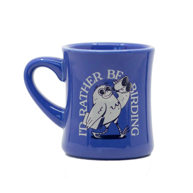 I'd Rather Be Birding Ceramic Mug- Blue
