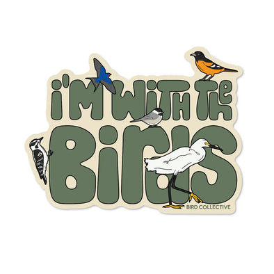 With the Birds Sticker