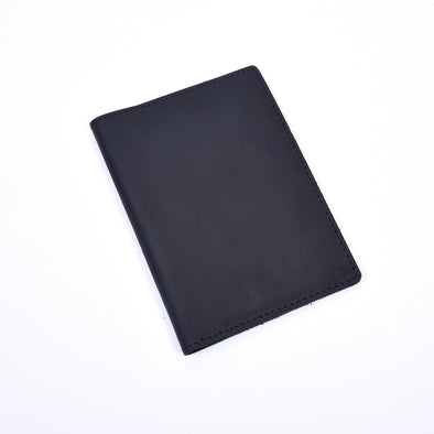Leather Passport Cover- Black