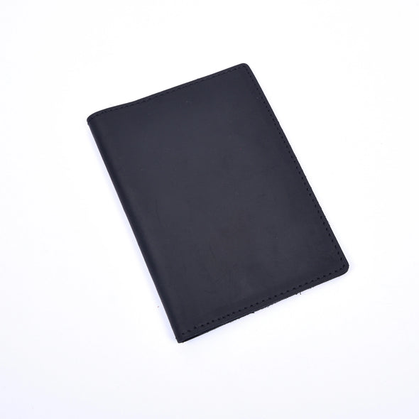 Leather Passport Cover- Black