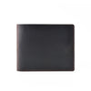 Bi-Fold Slim Leather Wallet- Black