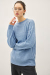 Coziest Sweater- Steel Blue