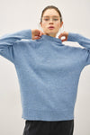 Coziest Sweater- Steel Blue