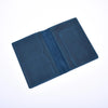 Leather Passport Cover- Blue