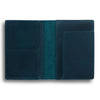 Leather Passport Cover- Blue