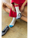 Le Bon Color Block Girlfriend Socks- Blue Red