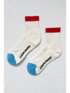 Le Bon Color Block Girlfriend Socks- Blue Red