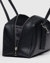 Baggu Recycled Leather Bowler Bag- Black