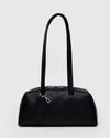 Baggu Recycled Leather Bowler Bag- Black