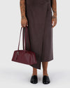 Baggu Recycled Leather Bowler Bag- Mahogany