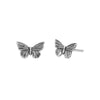Sterling Silver Butterfly Stud Earrings