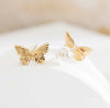 Bronze Butterfly Stud Earrings