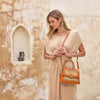 Cane Weave Handbag- Bamboo Handle