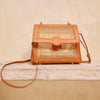 Cane Weave Handbag- Bamboo Handle