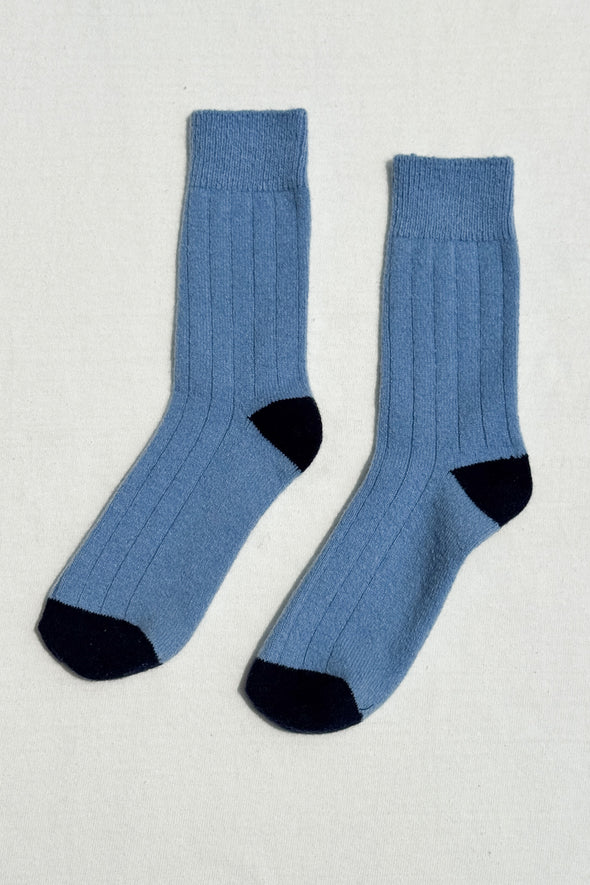 Le Bon Shoppe Classic Cashmere Socks- Bluebell
