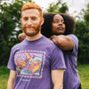 Bird Collective Chaparral Tee- Washed Purple