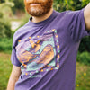 Bird Collective Chaparral Tee- Washed Purple
