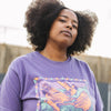 Bird Collective Chaparral Tee- Washed Purple