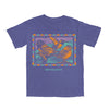 Bird Collective Chaparral Tee- Washed Purple