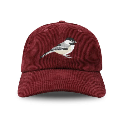 Chickadee Cord Hat- Maroon