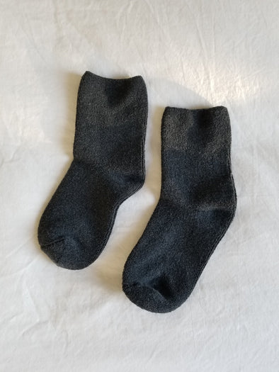 Le Bon Cloud Socks- Charcoal
