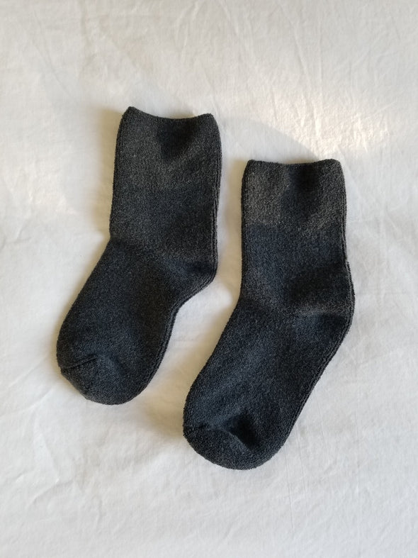 Le Bon Cloud Socks- Charcoal