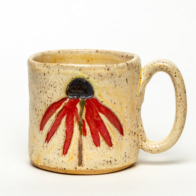 Coneflower Hand Thrown 10oz Mug