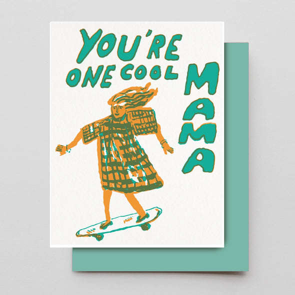 One Cool Mama Greeting Card